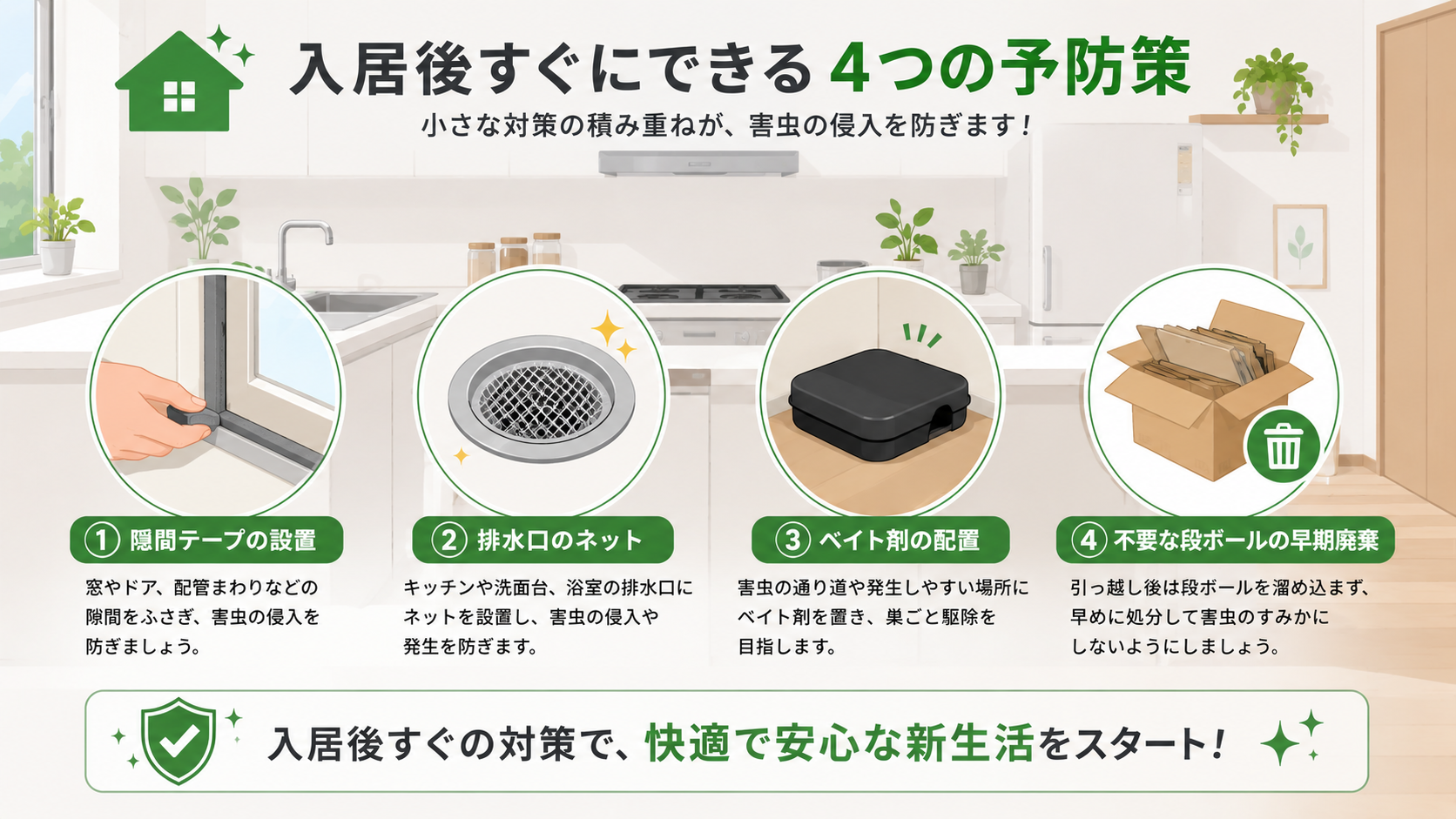 入居後の害虫予防策