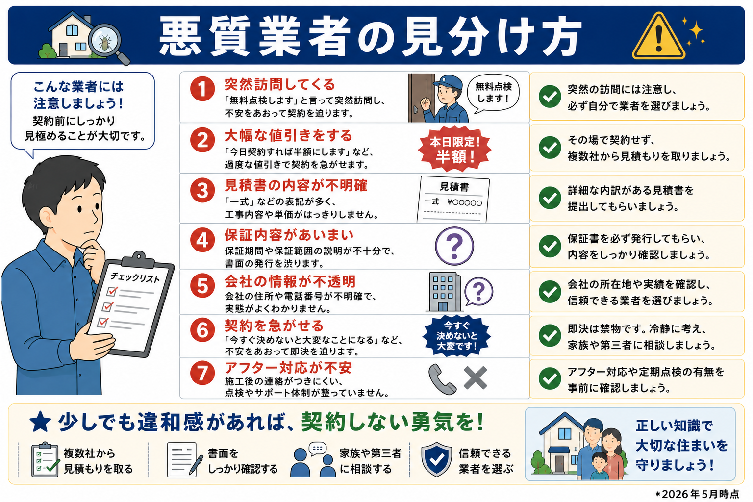 悪質業者の見分け方